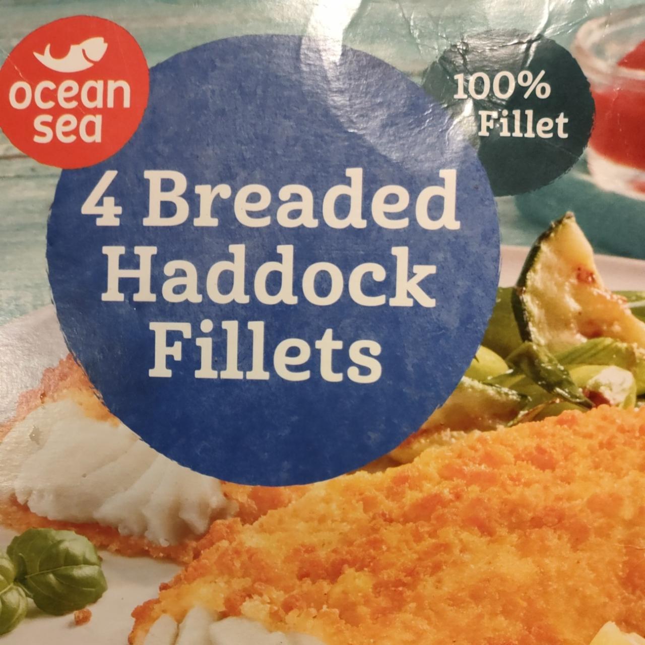 Fotografie - 4 Breaded Haddock Fillets Ocean Sea