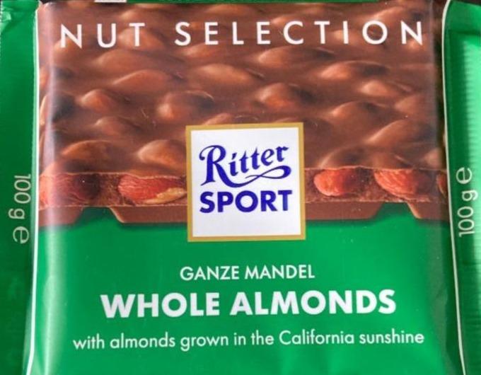 Fotografie - whole almonds Ritter sport