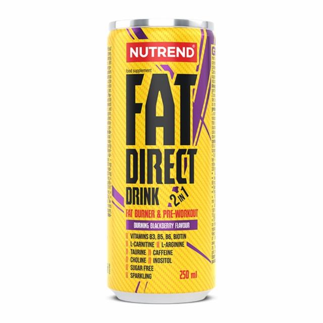Fotografie - Fat direct drink 2in1 burning blackberry flavour Nutrend
