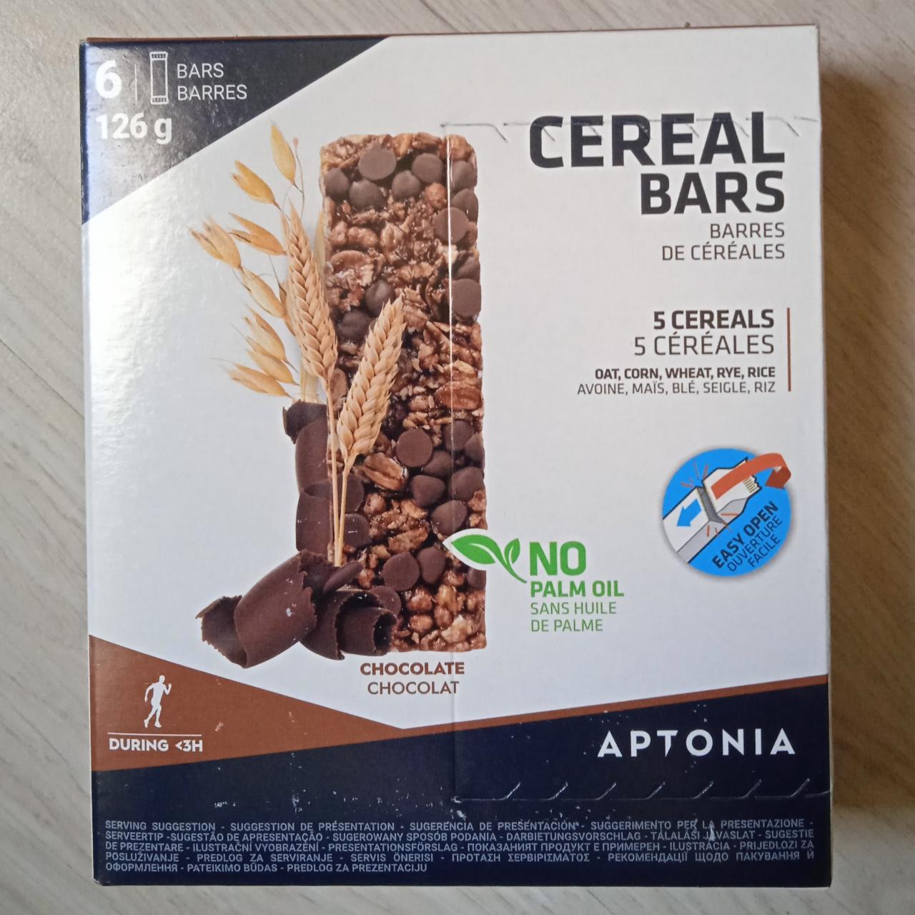 Fotografie - Cereal Bars 5 cereals Chocolate Aptonia