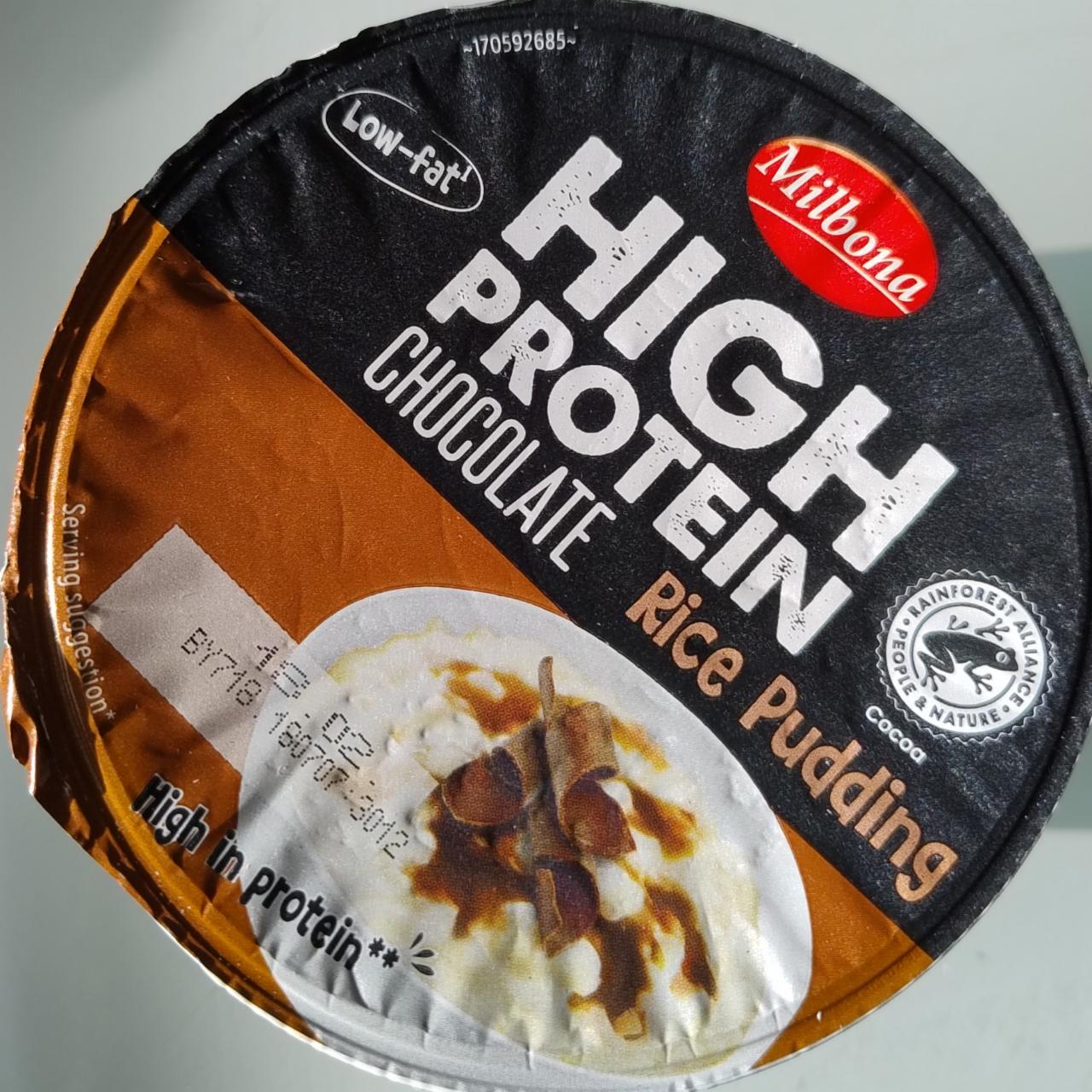 Fotografie - High Protein Rice Pudding Chocolate Milbona