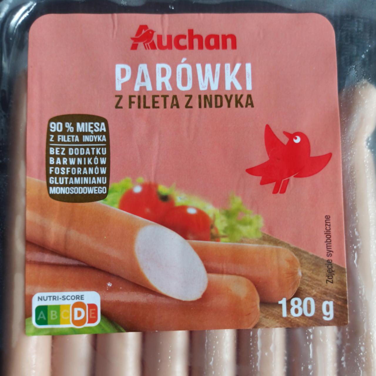 Fotografie - Parowki z fileta z indyka Auchan