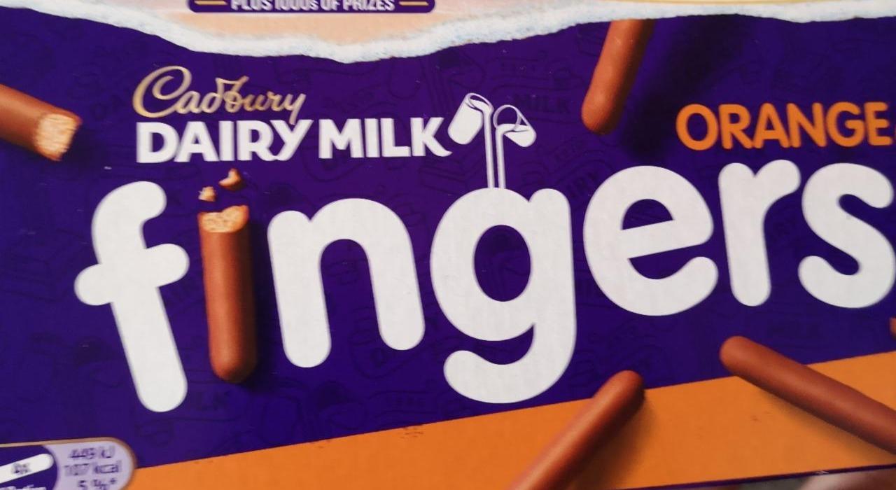 Fotografie - Dairy milk Orange Fingers Cadbury