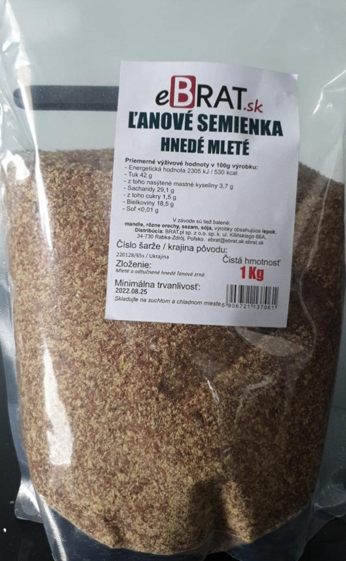 Fotografie - Ľanové semienka hnedé mleté eBrat.sk