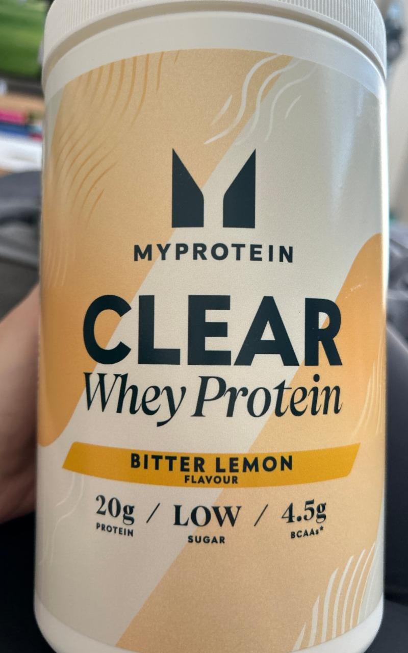 Fotografie - Clear Whey Protein Bitter Lemon Myprotein