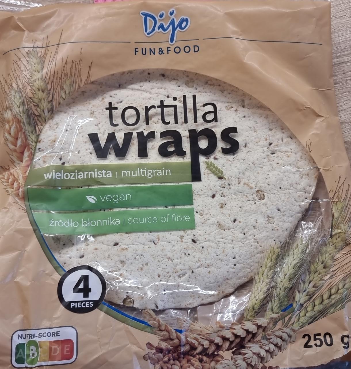 Fotografie - Tortilla Wraps multigrain vegan Dijo