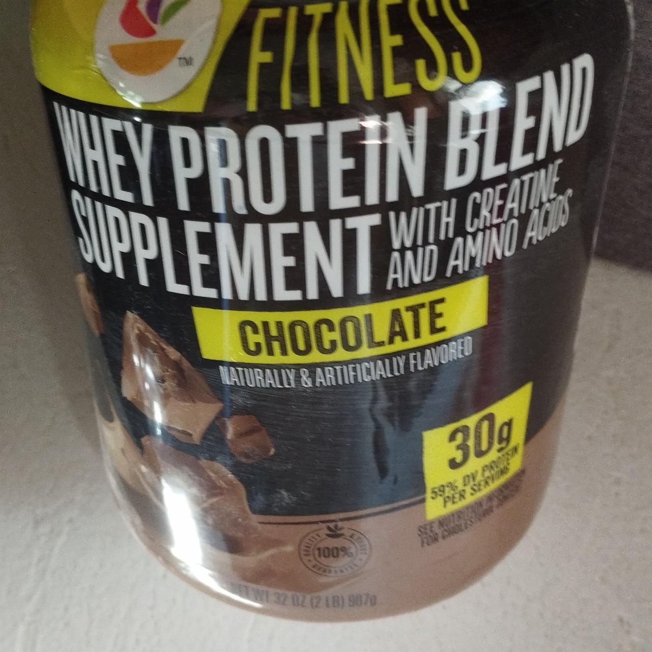 Fotografie - Whey Protein Blend Supplement Chocolate Fitness