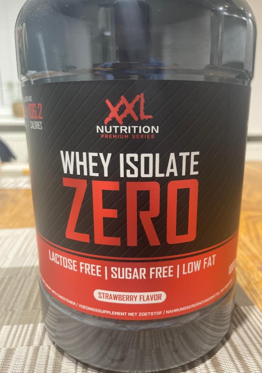 Fotografie - Whey Isolate Zero Strawberry flavor XXL Nutrition