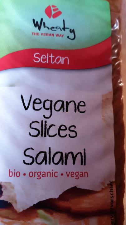Fotografie - Wheaty Seitan Vegane slices salami