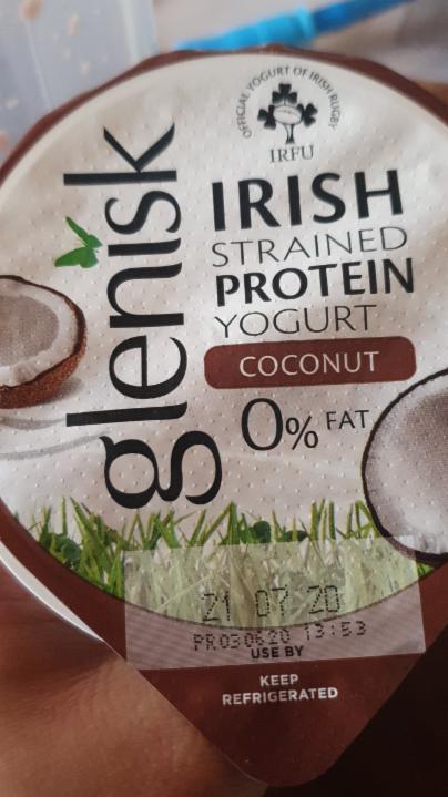 Fotografie - Glenisk Irish Strained protein yogurt coconut