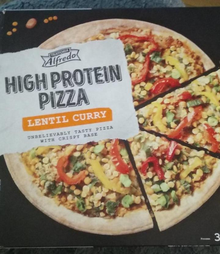 Fotografie - High Protein Pizza Lentil Curry Trattoria Alfredo