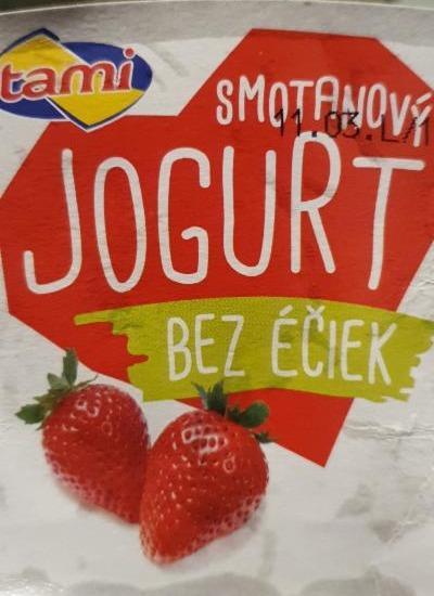 Fotografie - Smotanový jogurt bez éčiek jahodový Tami