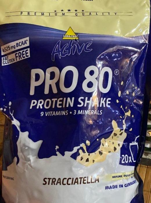 Fotografie - Active Pro80 protein shake Stracciatella Inkospor