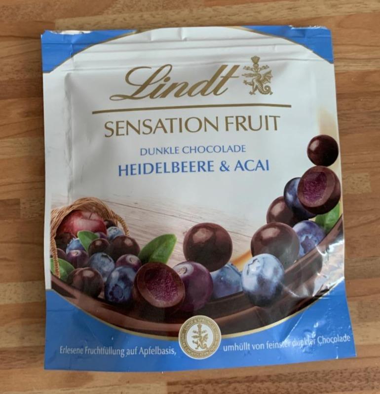 Fotografie - Sensation Fruit Dunkle Chocolade Heidelbeere & Acai Lindt