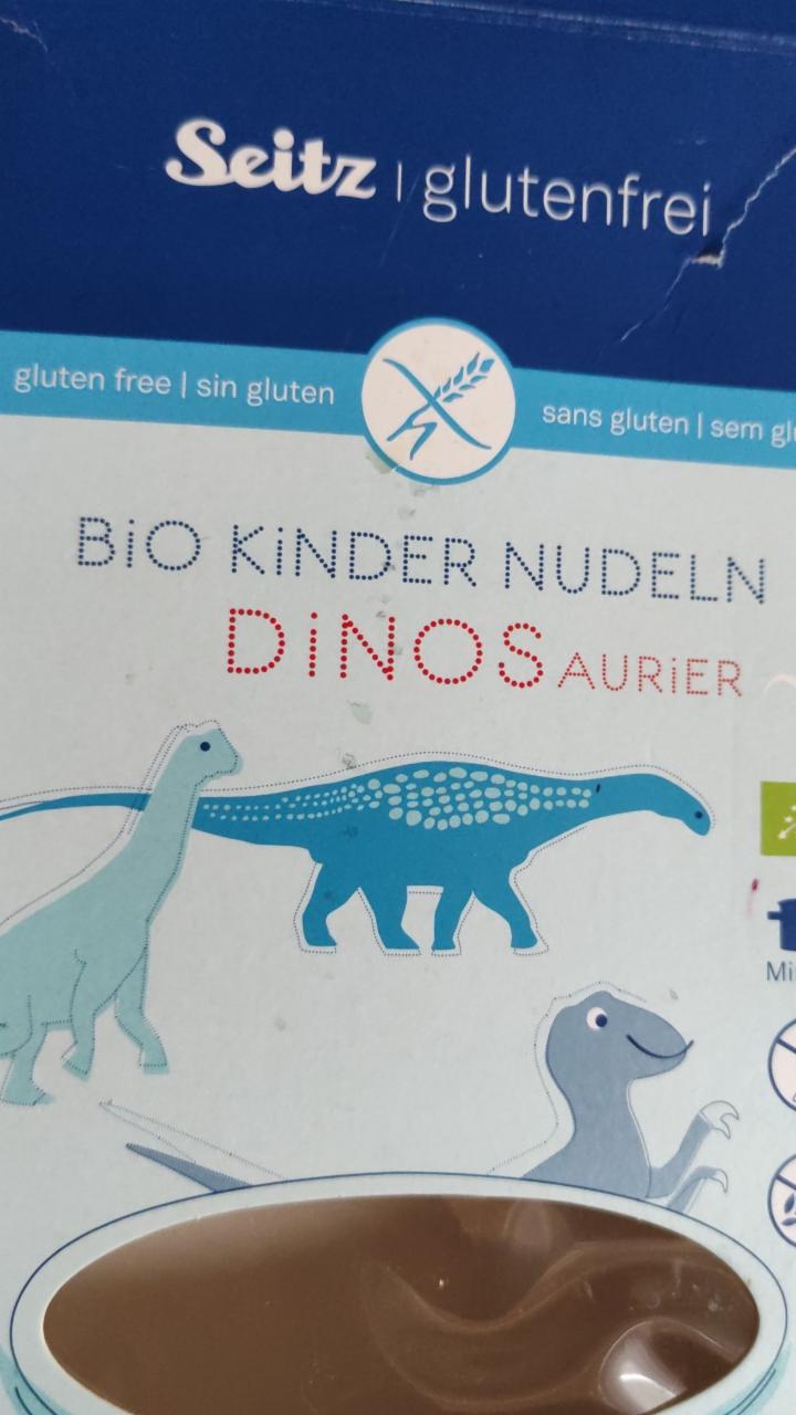 Fotografie - Bio Kinder Nudeln Dinosaurier glutenfrei Seitz