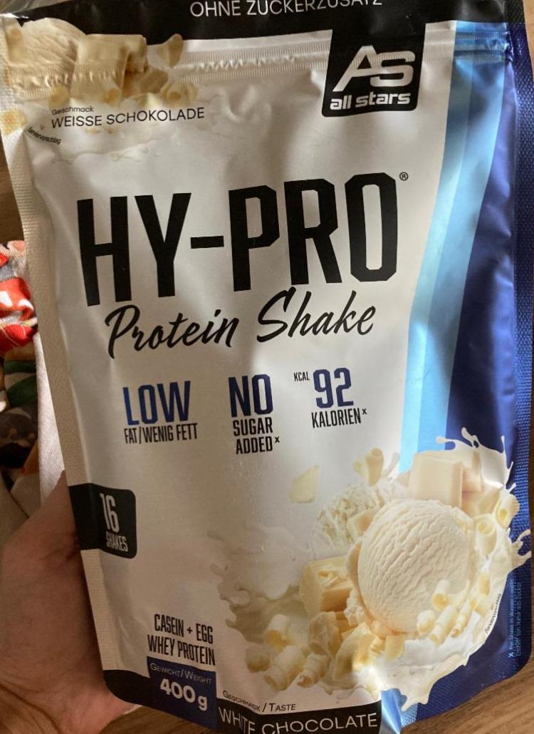 Fotografie - Hy-Pro Protein Shake White Chocolate All Stars