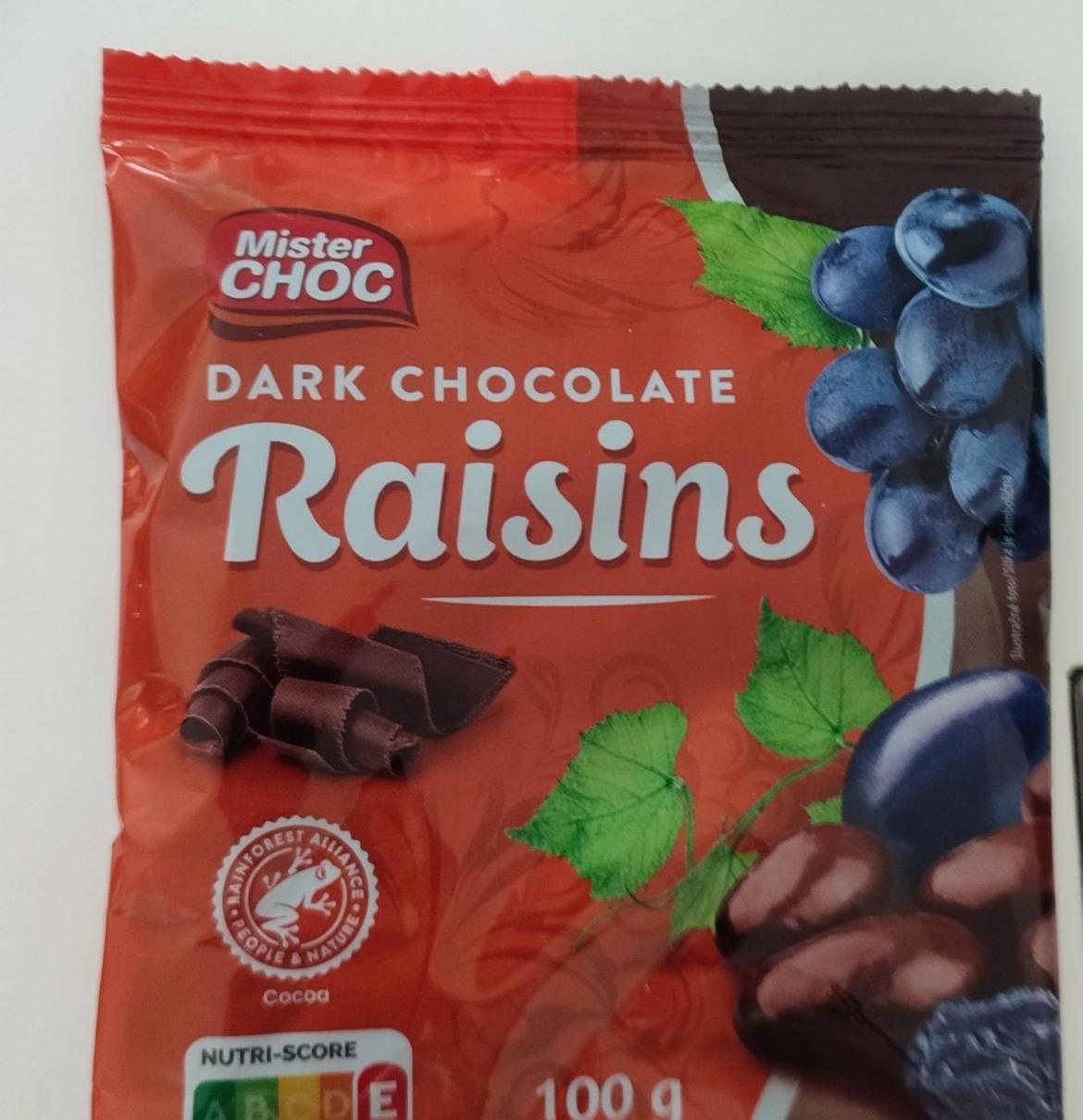 Fotografie - Dark Chocolate Raisins Mister Choc