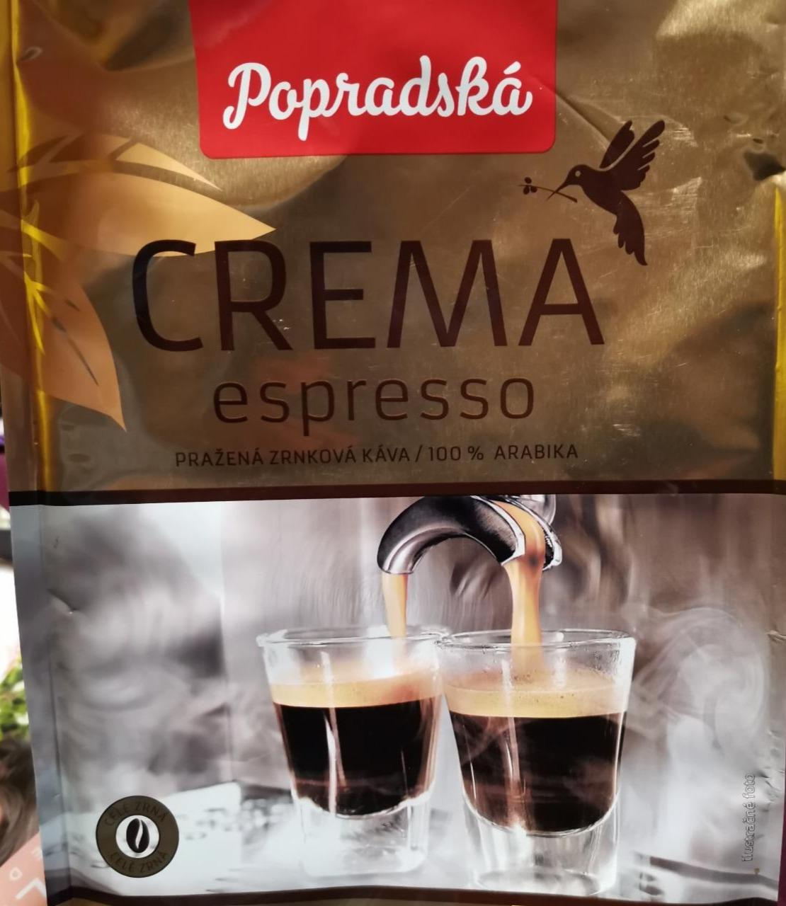 Fotografie - Popradská Crema espresso