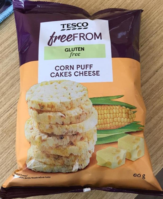 Fotografie - Corn puff cakes cheese Tesco free From
