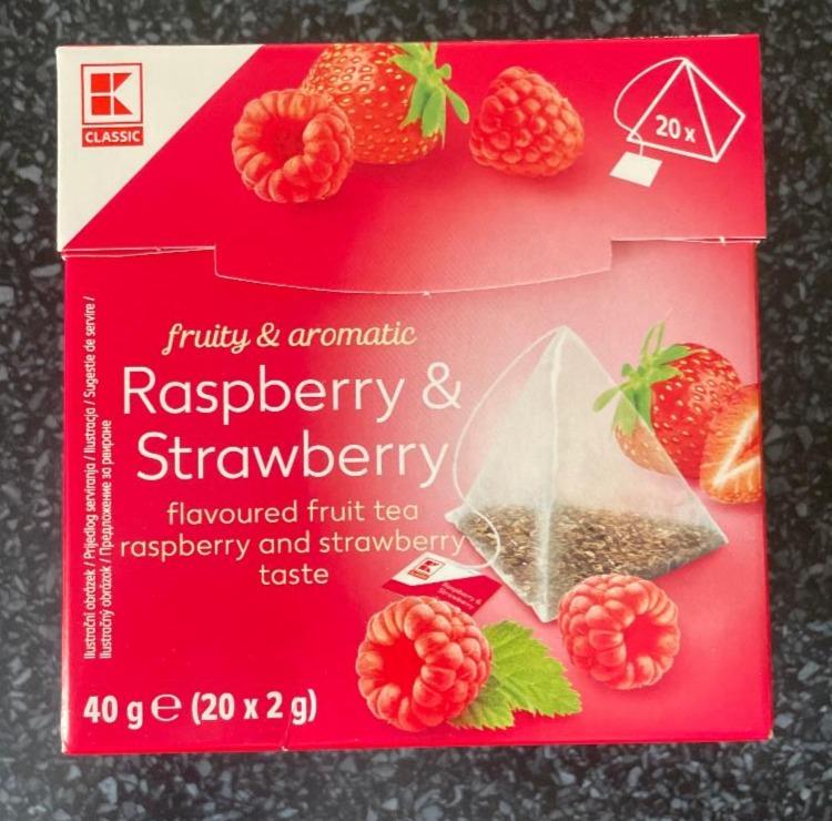 Fotografie - Raspberry & Strawberry flavoured fruit tea K-Classic