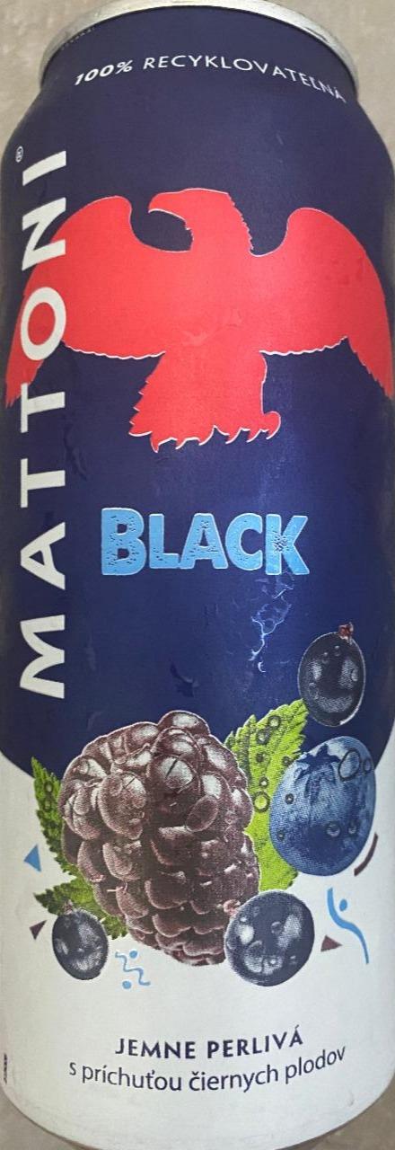 Fotografie - Jemne perlivá black s príchuťou čiernych plodov Mattoni