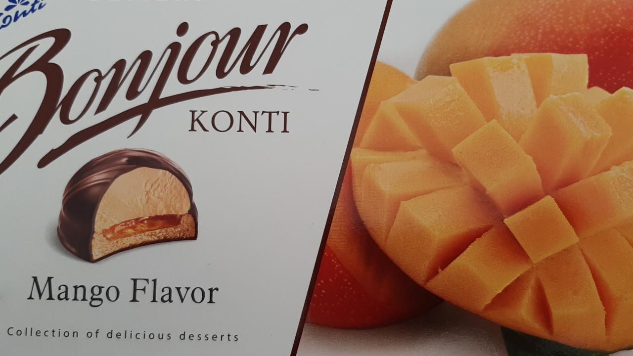 Fotografie - Десерт конфеты со вкусом манго Bonjour Mango Konti