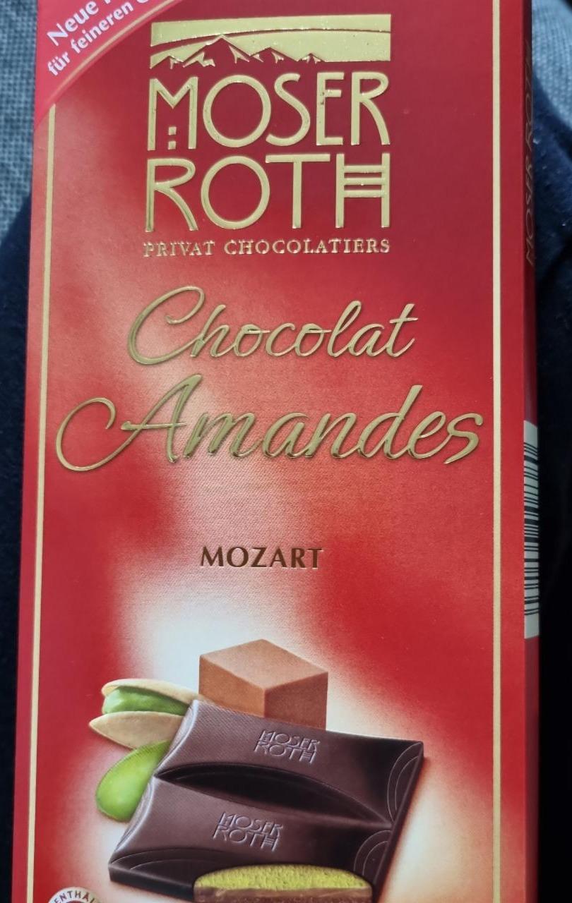 Fotografie - Chocolat Amandes Mozart Moser Roth