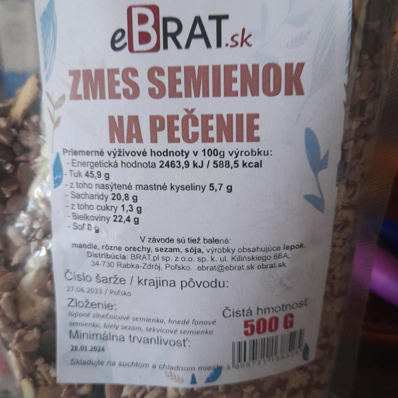 Fotografie - Zmes semienok na pečenie eBrat.sk