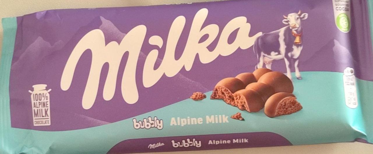 Fotografie - Milka bubbly Alpine Milk