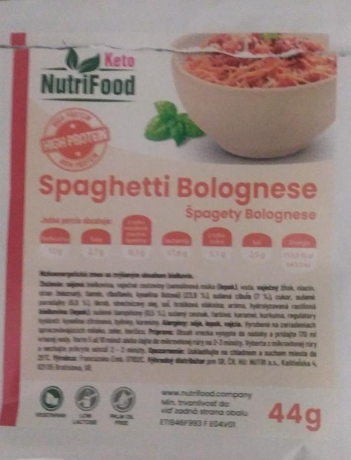 Fotografie - Spaghetti Bolognese NutriFood Keto