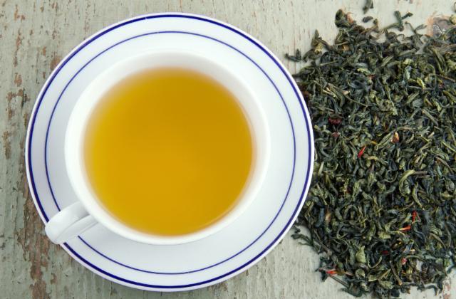 Fotografie - zelený čaj čínsky sypaný
