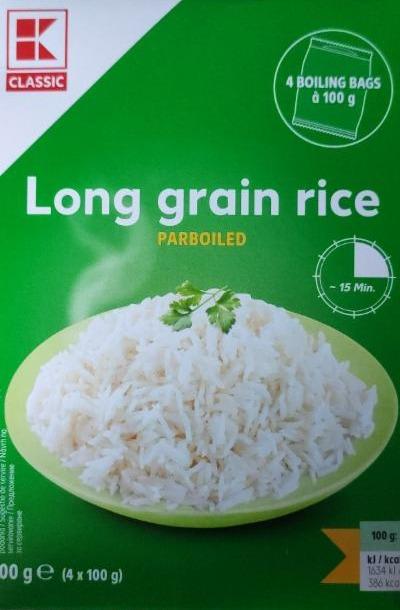 Fotografie - long grain rice parboiled K-Classic