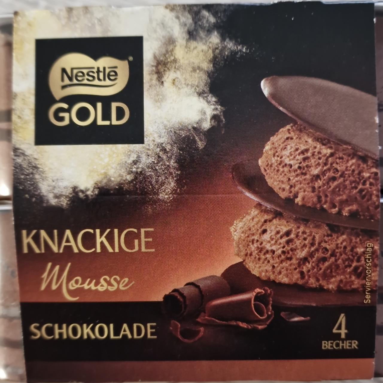 Fotografie - Knackige Mousse Schokolade Nestlé Gold