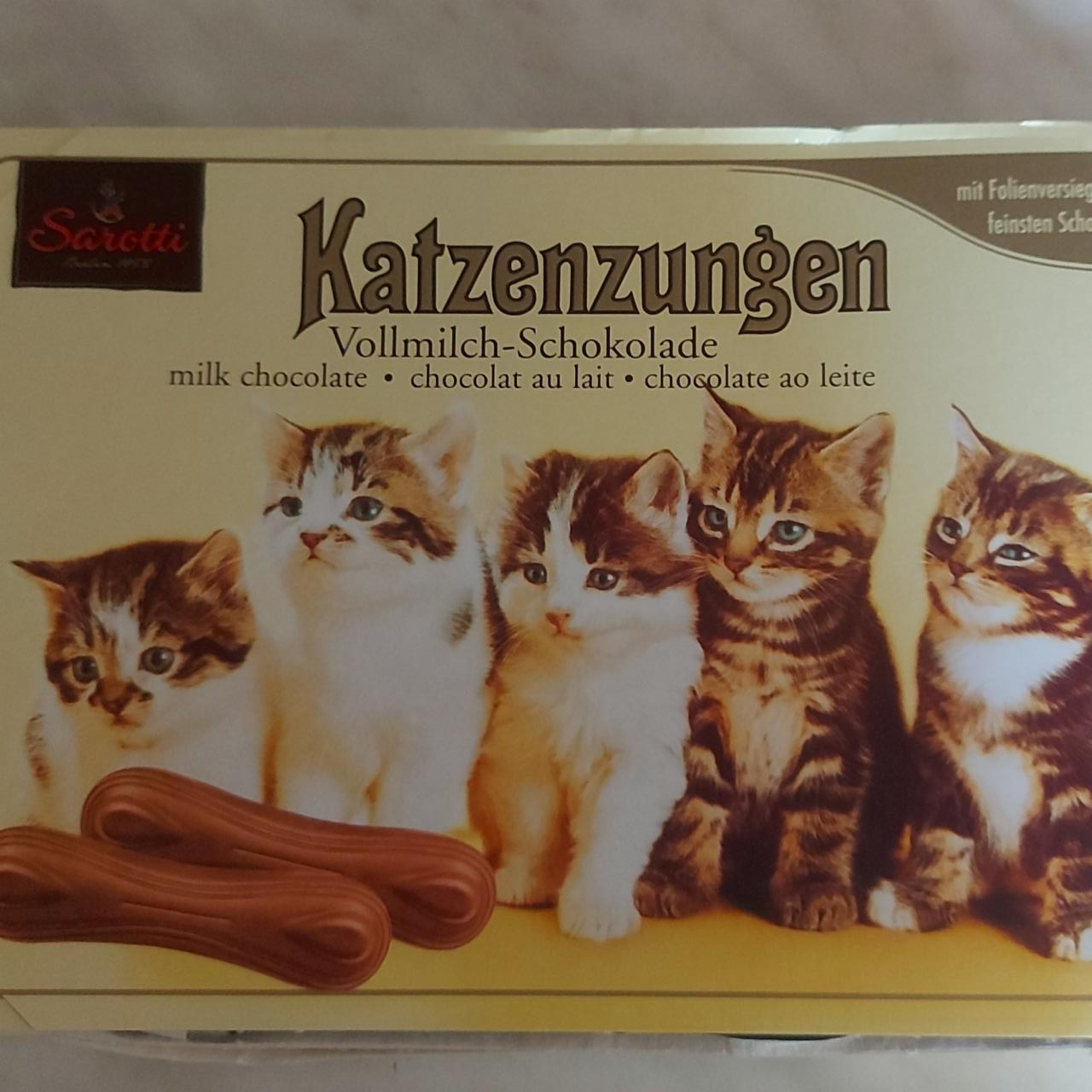 Fotografie - Katzenzungen Vollmich-Schokolade Sarotti