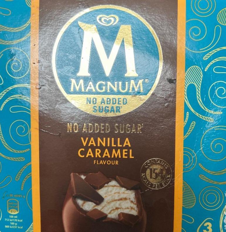 Fotografie - Magnum No added sugar Vanilla Caramel flavour