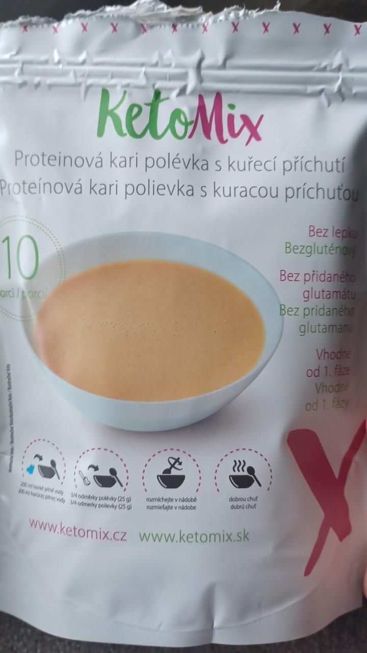 Fotografie - Proteinová kari polievka s kuracou príchuťou
