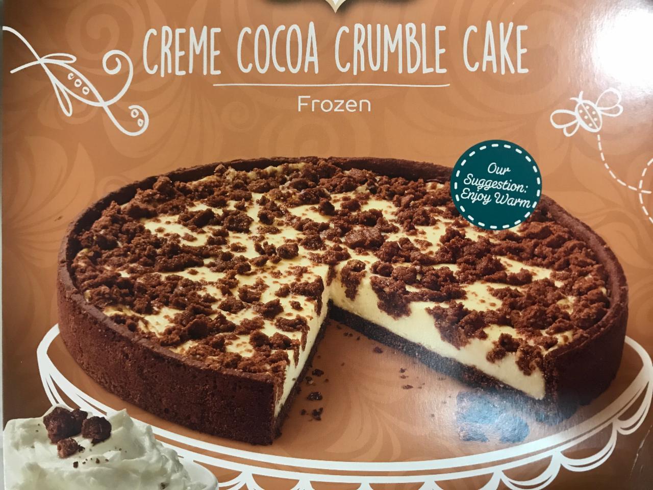 Fotografie - Creme cocoa crumble cake frozen