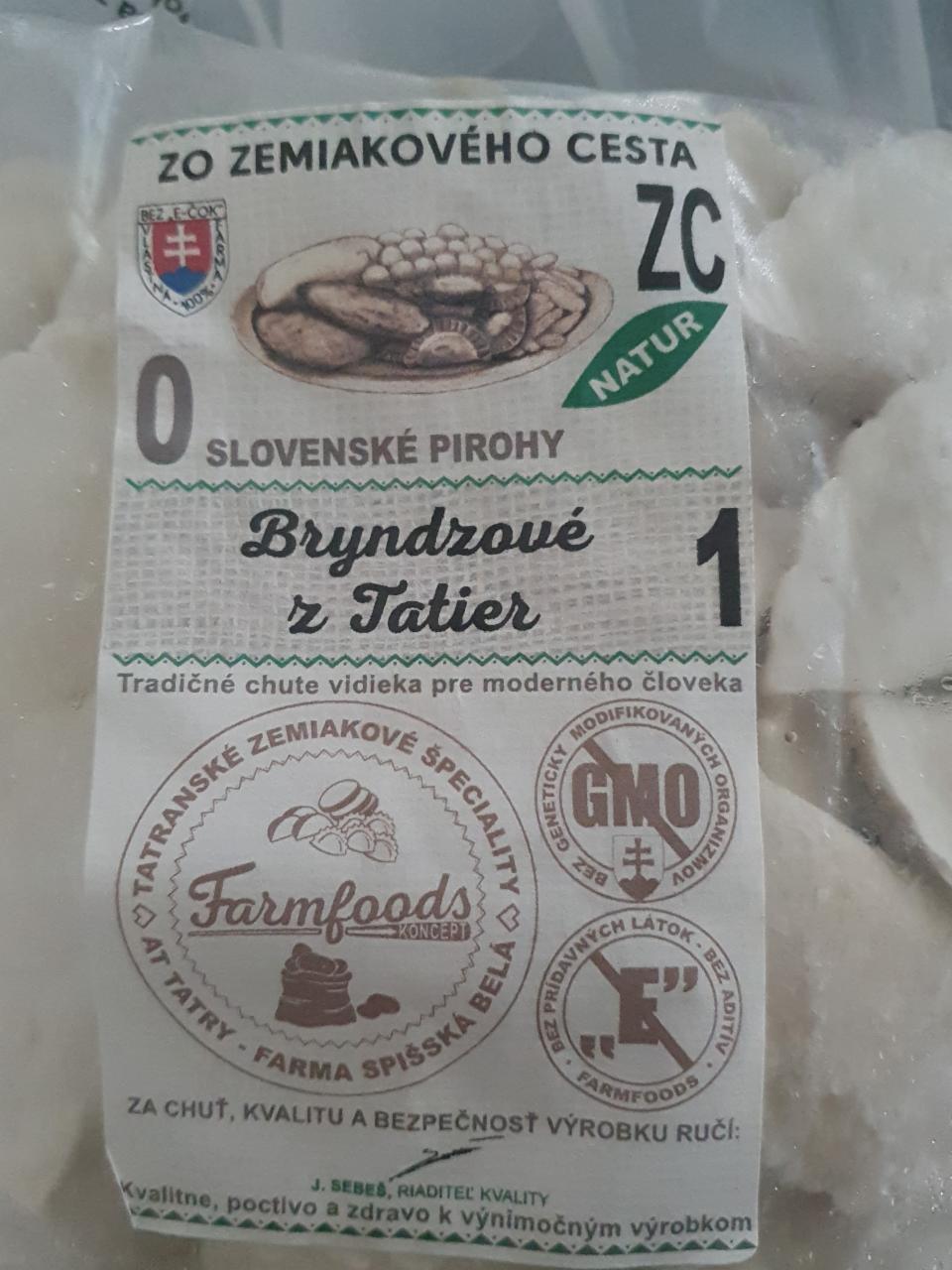 Fotografie - Slovenské pirohy Bryndzové z Tatier Farmfoods