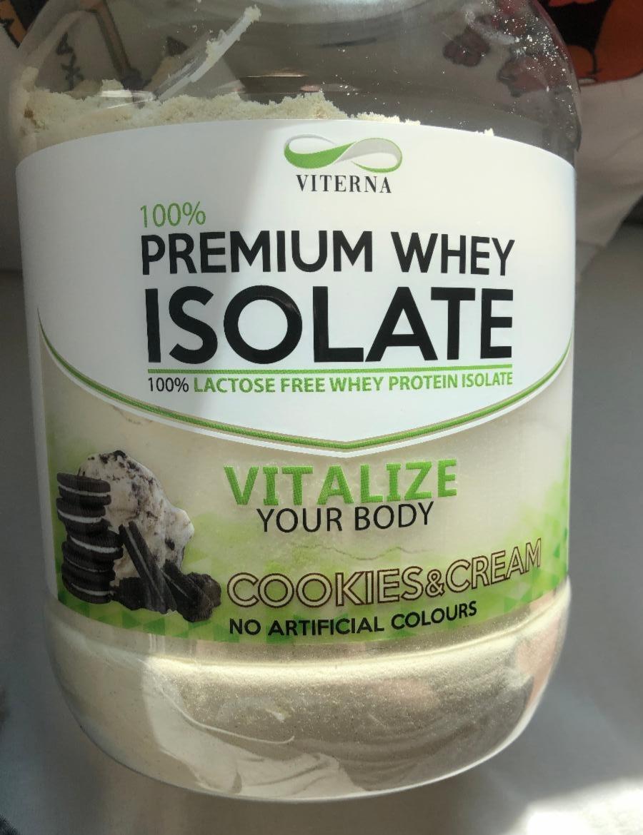 Fotografie - Premium whey isolate cookies&cream Viterna