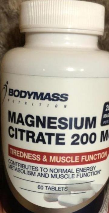 Fotografie - BodyMass Magnesium Citrate 200 mg