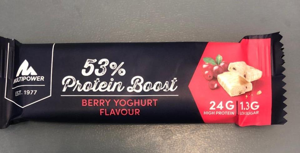 Fotografie - 53% protein boost berry yoghurt flavour