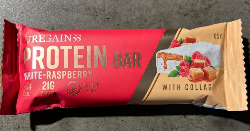 Fotografie - Protein Bar White-Raspberry with collagen PGSS