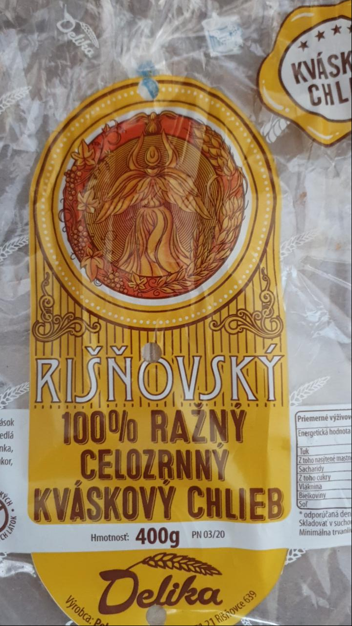 Fotografie - Rišňovský 100% Ražný Celozrnný Kváskový Chlieb 