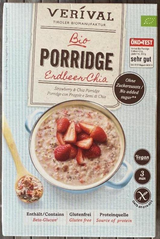 Fotografie - Porridge Strawberry & Chia Verival