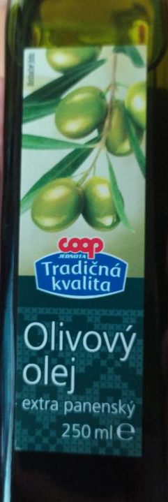 Fotografie - Coop Jednota olivový olej extra panenský