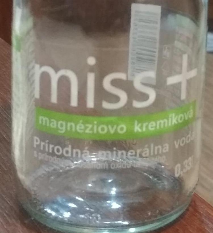 Fotografie - Miss+ magnéziovo kremíková prírodná minerálna voda