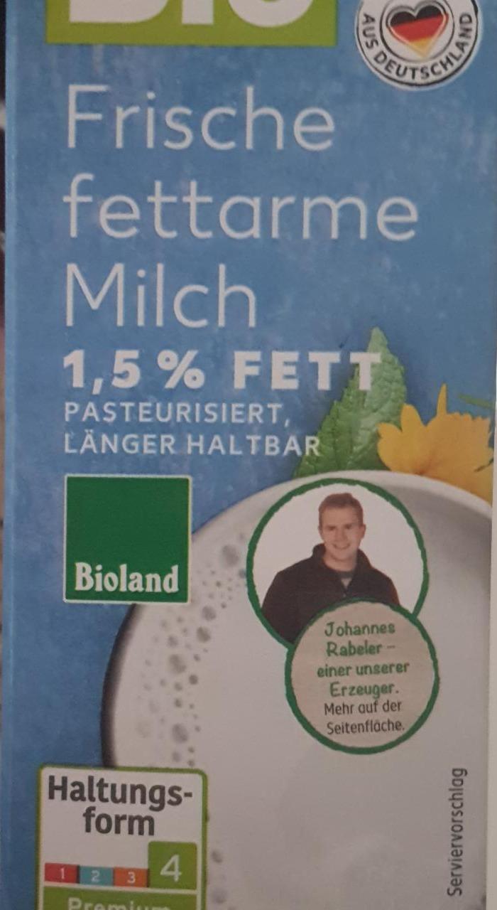 Fotografie - Frische fettarme Milch 1,5% Bioland