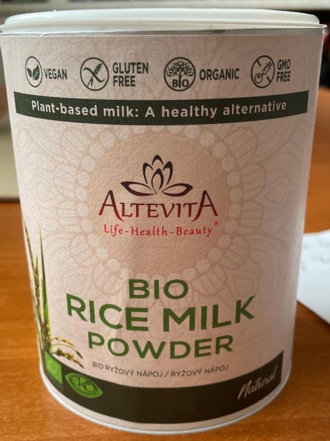 Fotografie - Bio Rice milk powder Altevita
