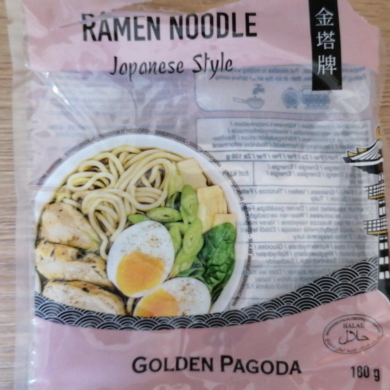 Fotografie - Ramen Noodle Japanese Style Golden Pagoda