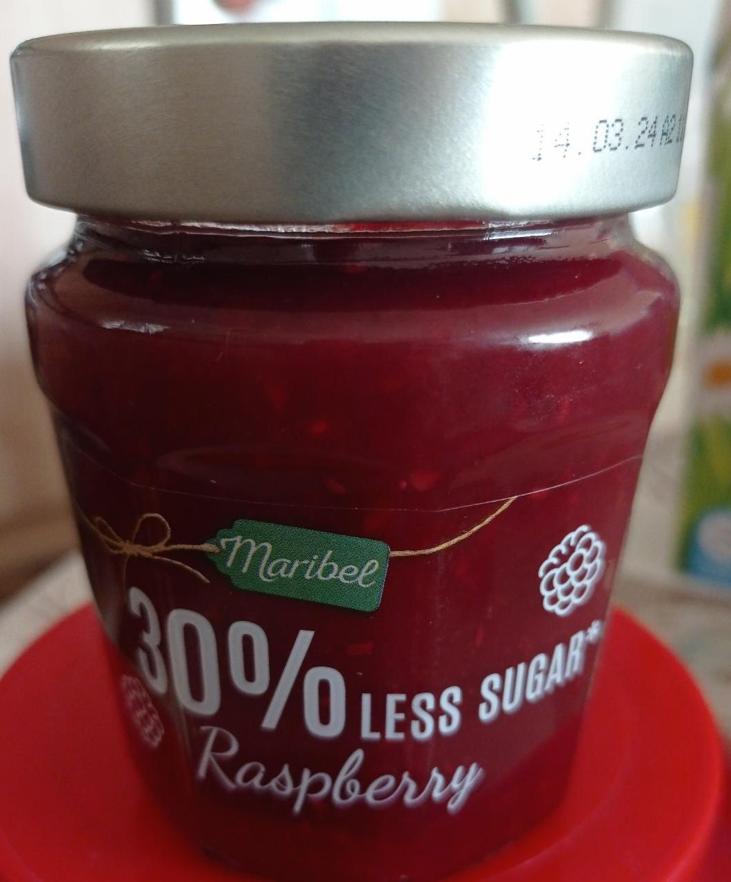 Fotografie - Maribel 50%less sugar raspberry spread